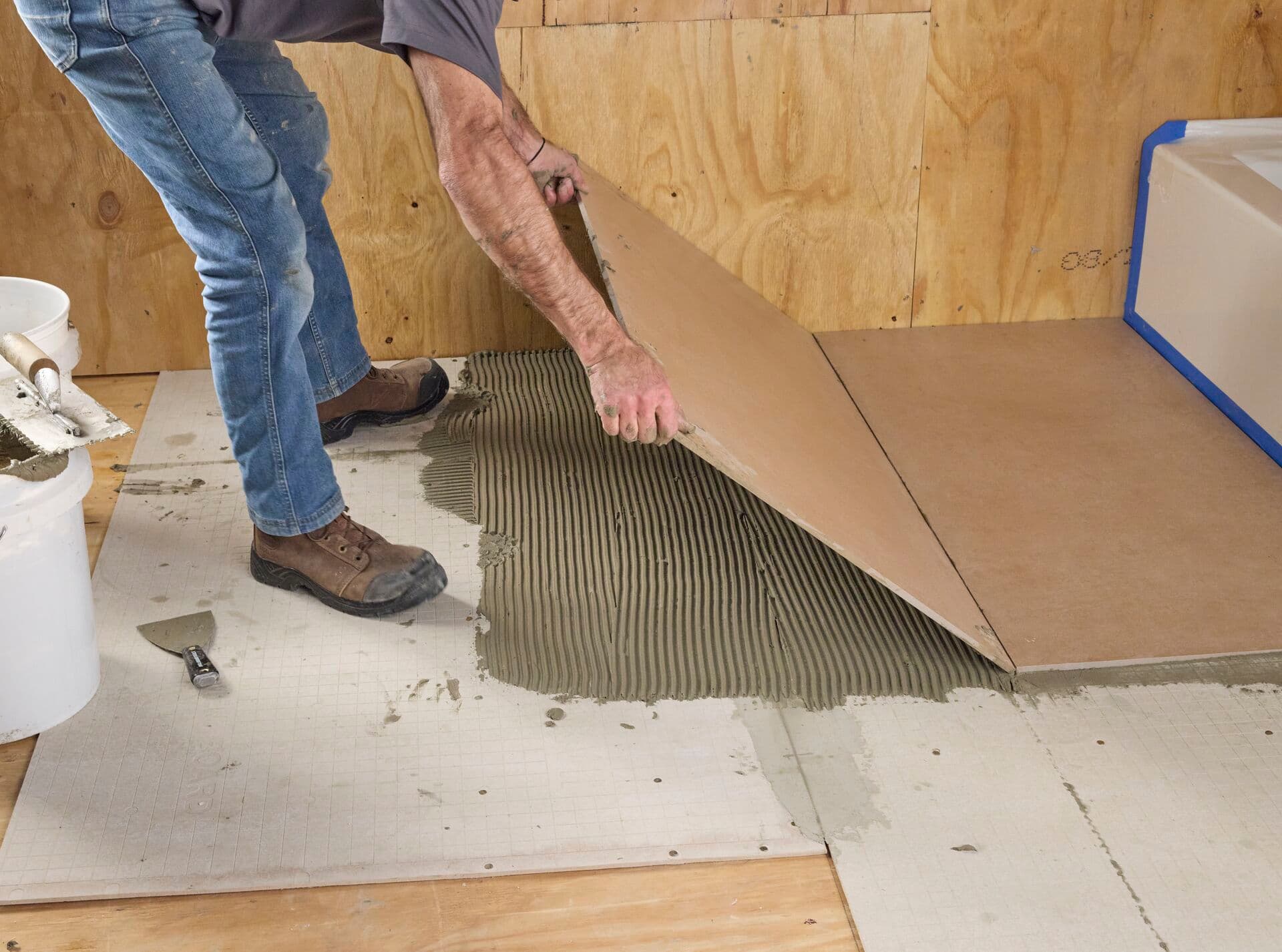 Backer Board installer 2